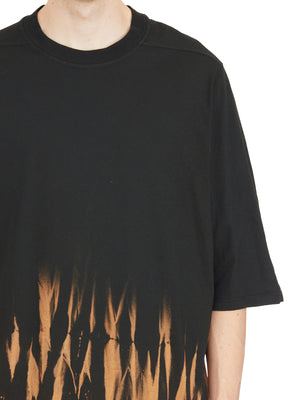 RICK OWENS Oversized Fire Print SS T-Shirt - Size S