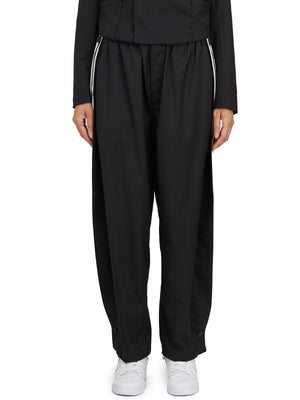 Y-3 Wool Track Trousers with Adjustable Drawstring - Size S