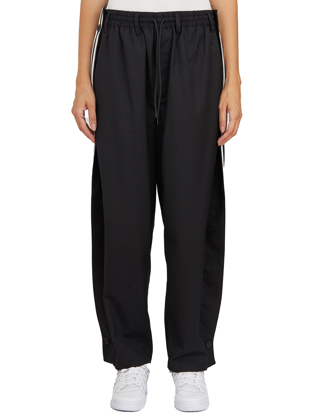 Y-3 Wool Track Trousers with Adjustable Drawstring - Size S