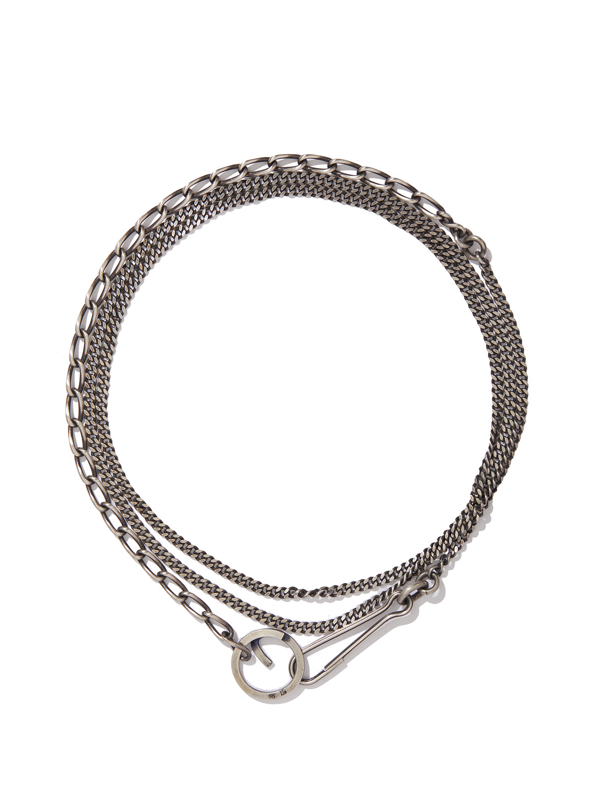 WERKSTATT:MUNCHEN Silver Body Chain for Men