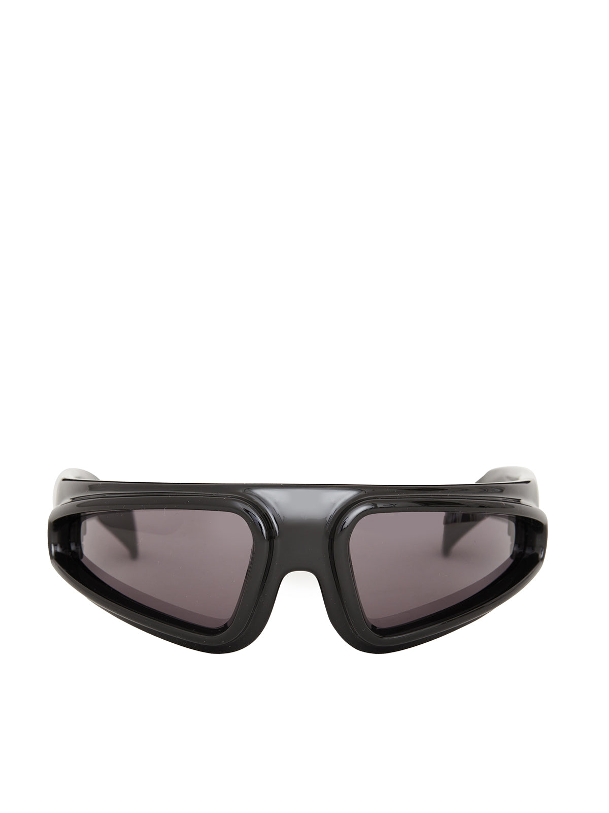 RICK OWENS Shiny Ryder Black Sunglasses