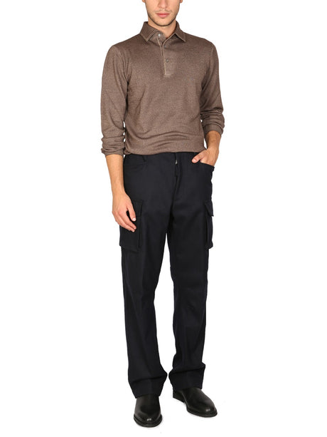 LARDINI Classic Cargo Pants for Men - Perfect for Fall 2024