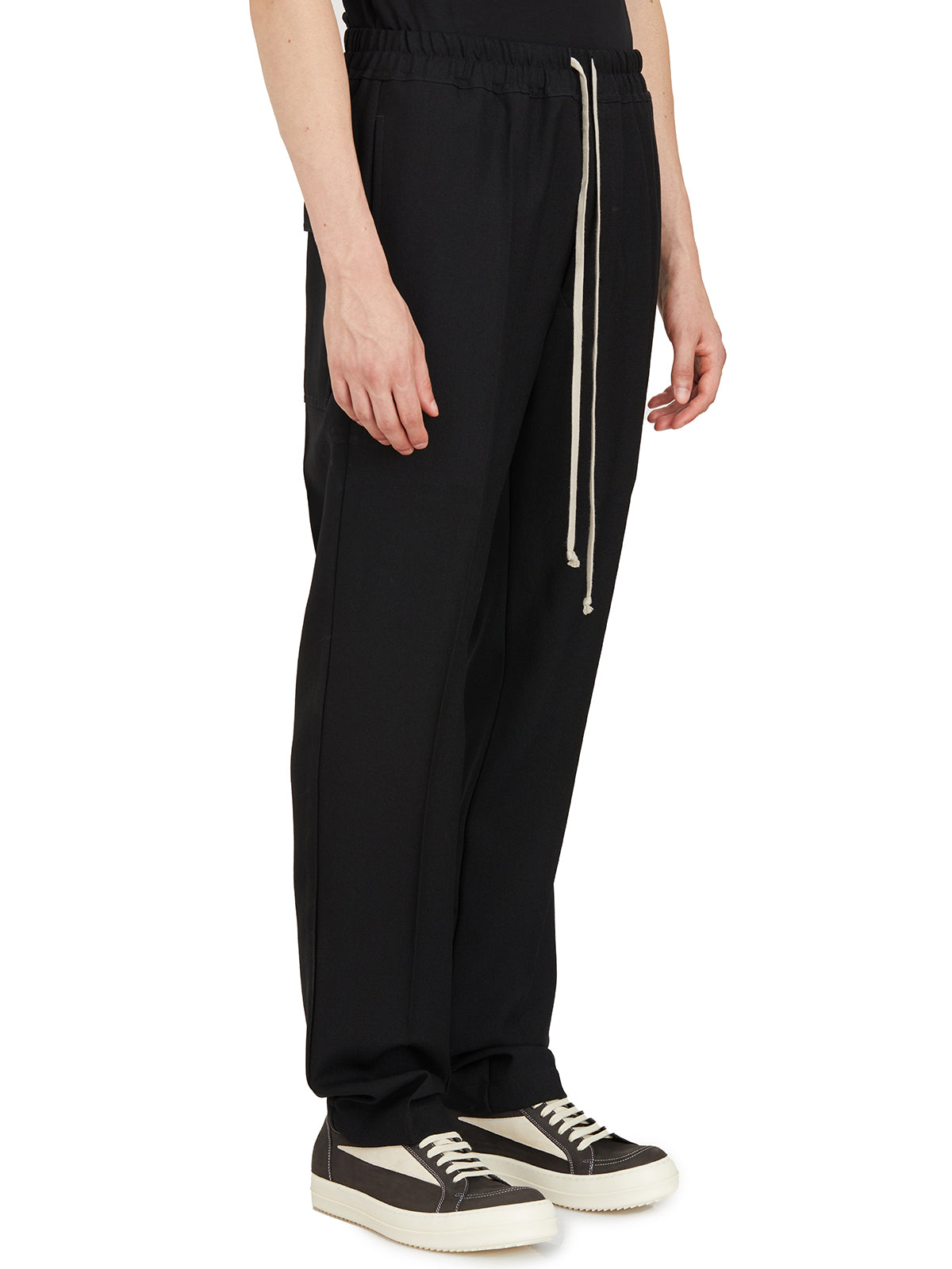 RICK OWENS Slim Fit Drawstring Pants - Size 48