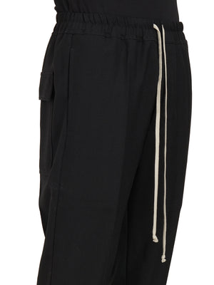 RICK OWENS Slim Fit Drawstring Pants - Size 48