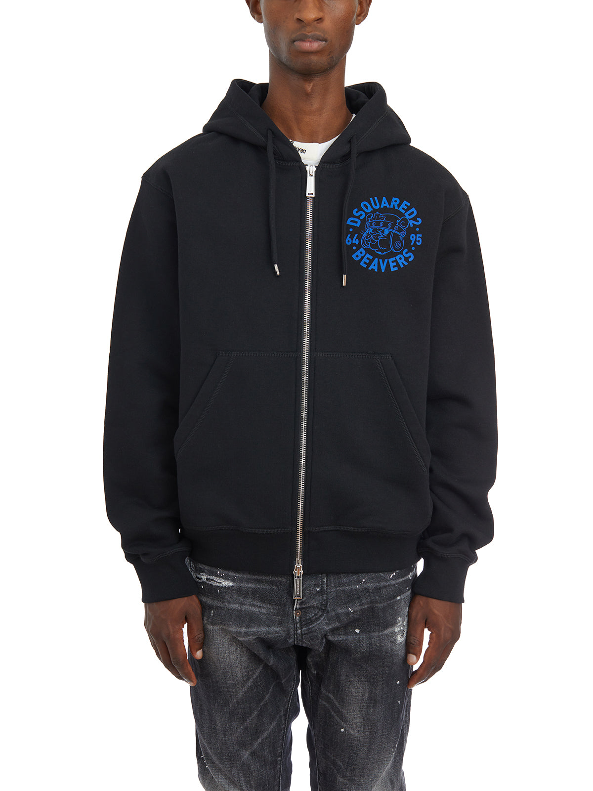 DSQUARED2 Men's Hooded Zip-Up Sweatshirt