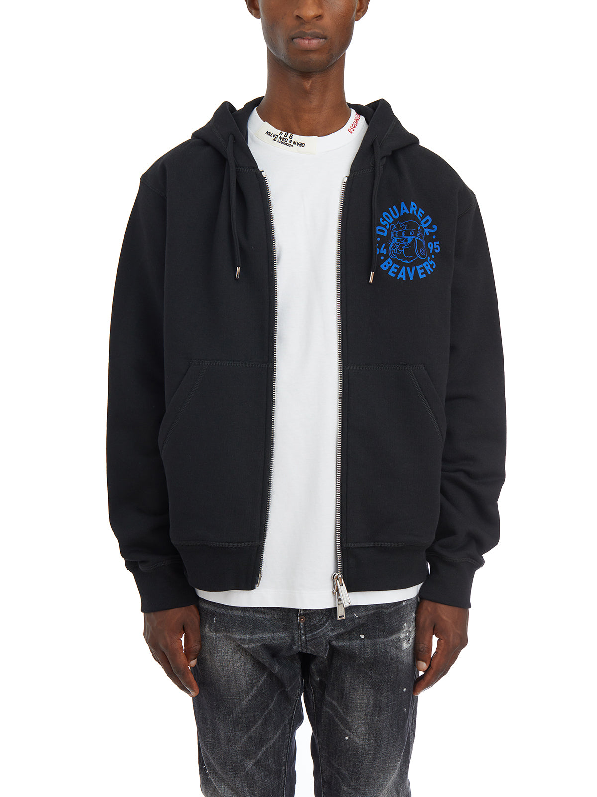 DSQUARED2 Men's Hooded Zip-Up Sweatshirt