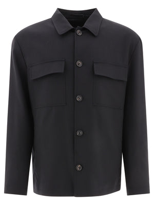 LARDINI Versatile 24FW Men's Black Jacket