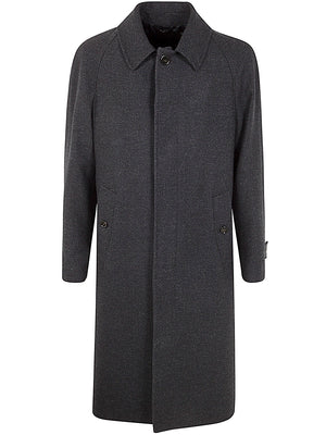 LARDINI Men's Premium Wool Blend Overcoat