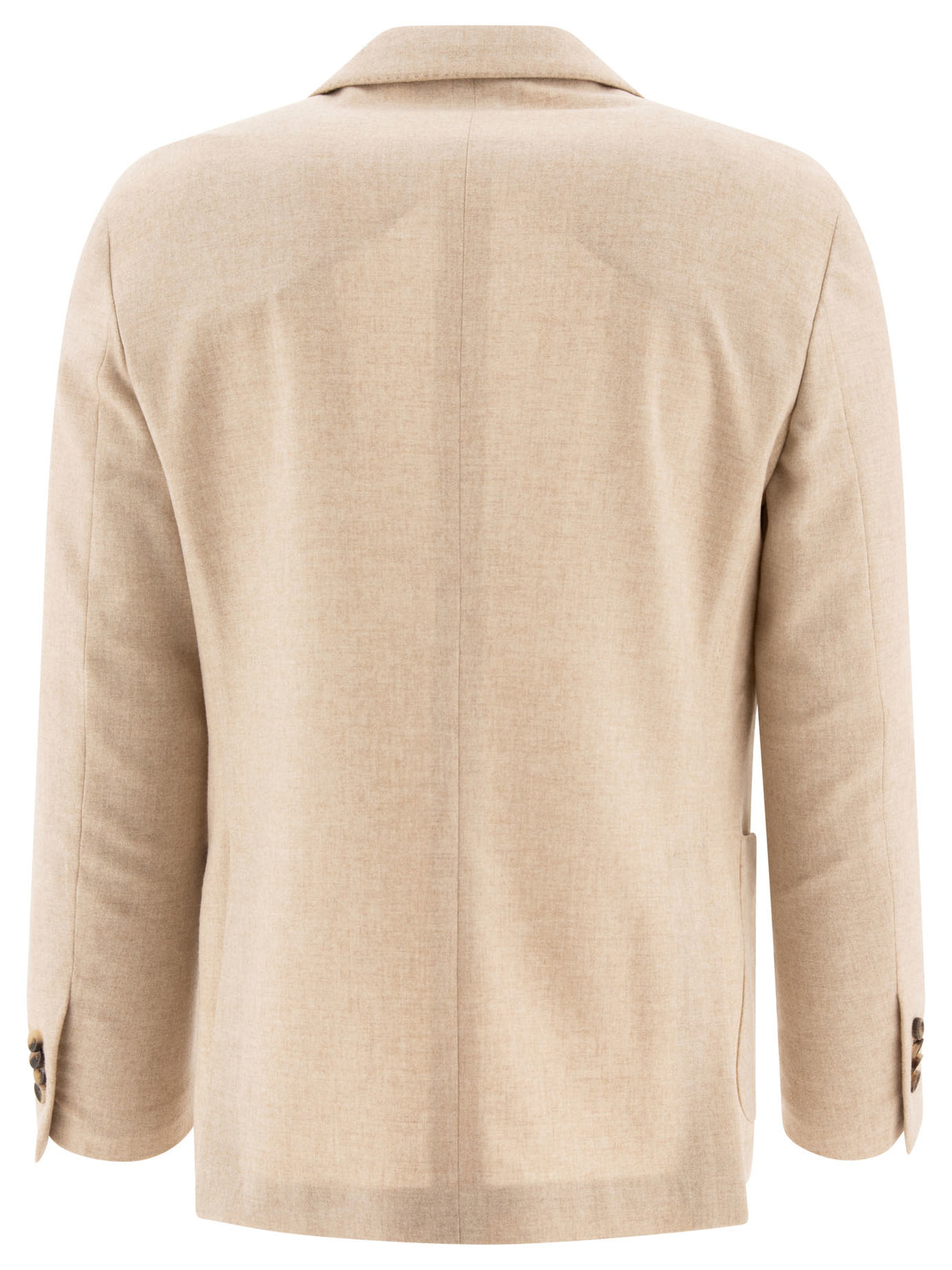 LARDINI Classic Wool-Cashmere Blazer in Beige