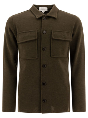 LARDINI Classic Wool Overshirt for Men