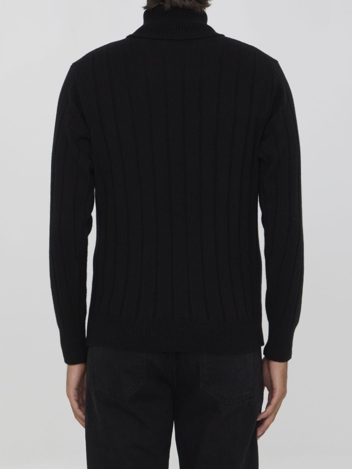 LARDINI Men's Regular Fit Turtleneck Sweater