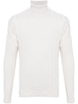 LARDINI Ribbed Roll Neck Long Sleeve Sweater