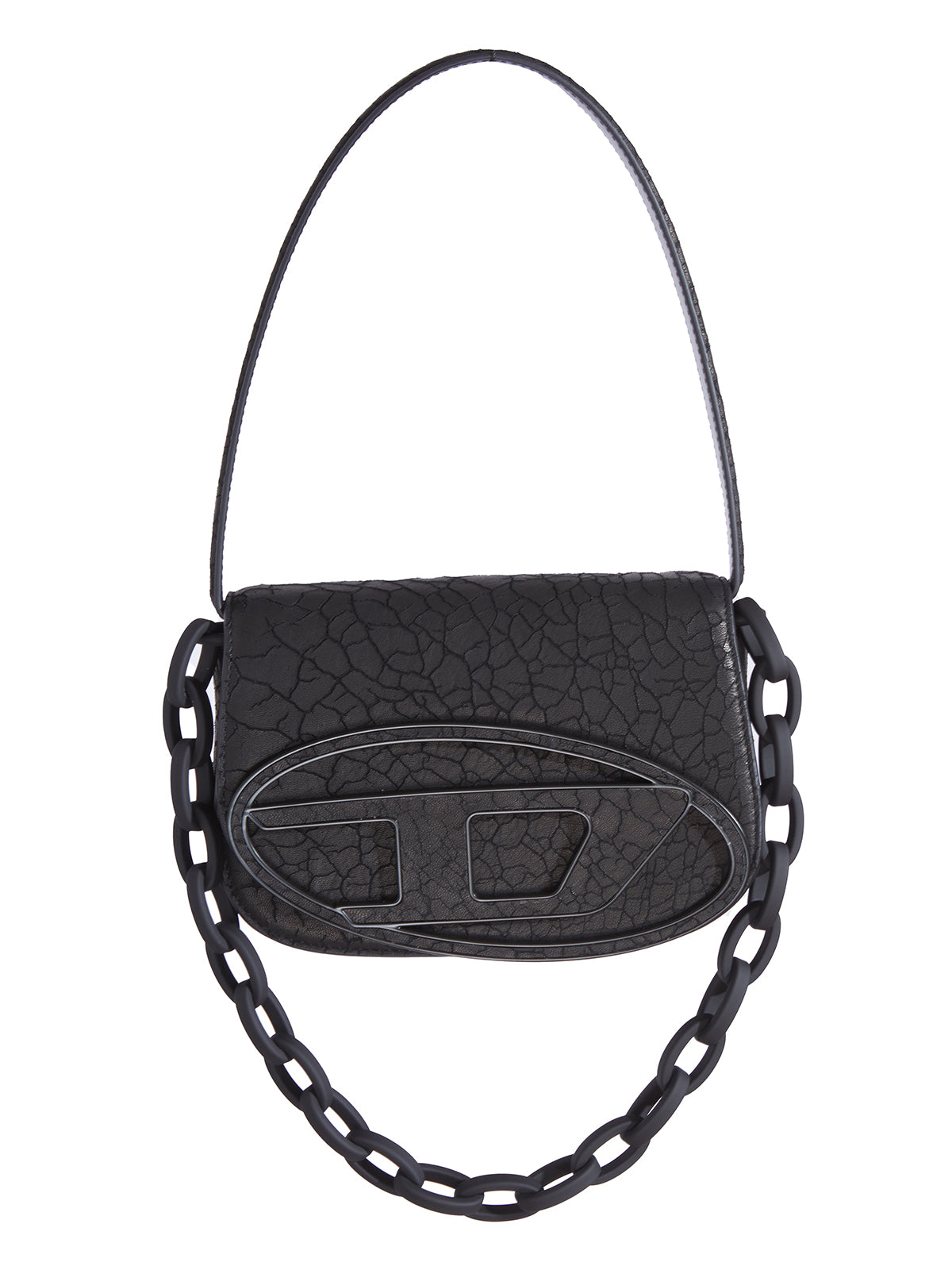 DIESEL Mini Cracked Leather Handbag