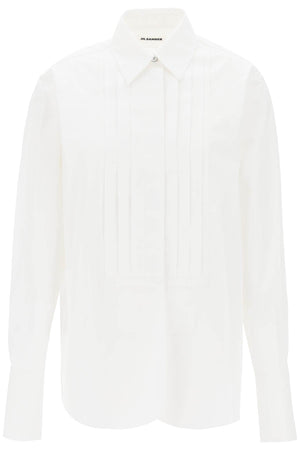 JIL SANDER Pleated Bib Oversized Shirt