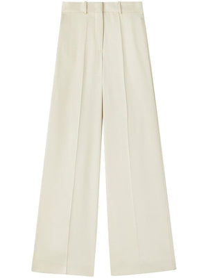 JIL SANDER Beige Wide-Leg Tailored Trousers for Women