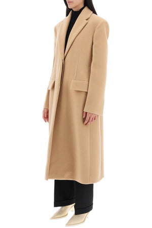 JIL SANDER Tailored Jacket in Pure Virgin Wool for Women - Tan