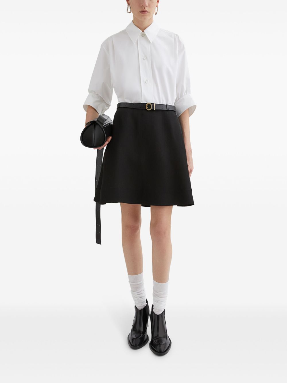 JIL SANDER Classic White Cotton Button-Up Shirt for Women