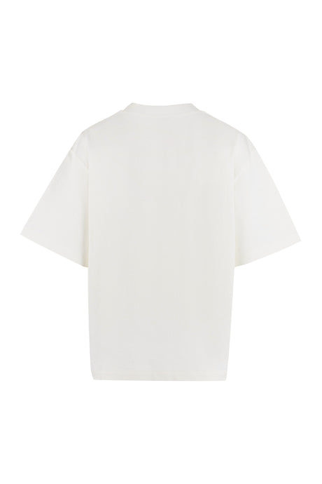 JIL SANDER Classic White Logo Print T-Shirt for Women