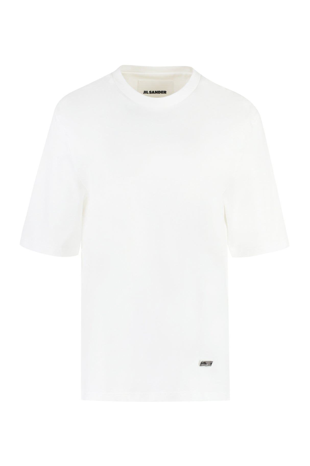 JIL SANDER White Cotton Crew-Neck T-Shirt for Women - FW23