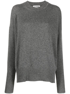 JIL SANDER Soft Cashmere Round Neck Sweater for Women