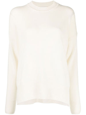 JIL SANDER Natural Round Neck Sweater