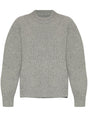 JIL SANDER Classic Grey Wool Sweater with Slits - Women’s