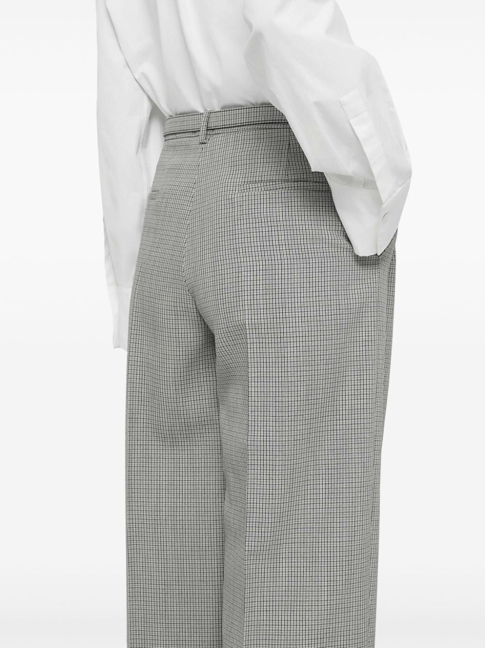 JIL SANDER Elegant Virgin Wool Trousers - Grey