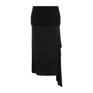 JIL SANDER Classic Wool Midi Skirt