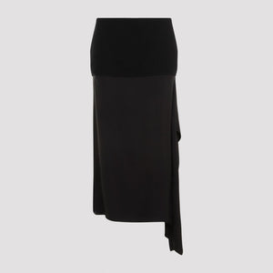 JIL SANDER Classic Wool Midi Skirt