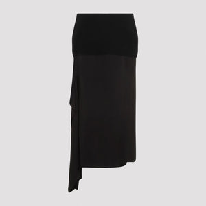 JIL SANDER Classic Wool Midi Skirt