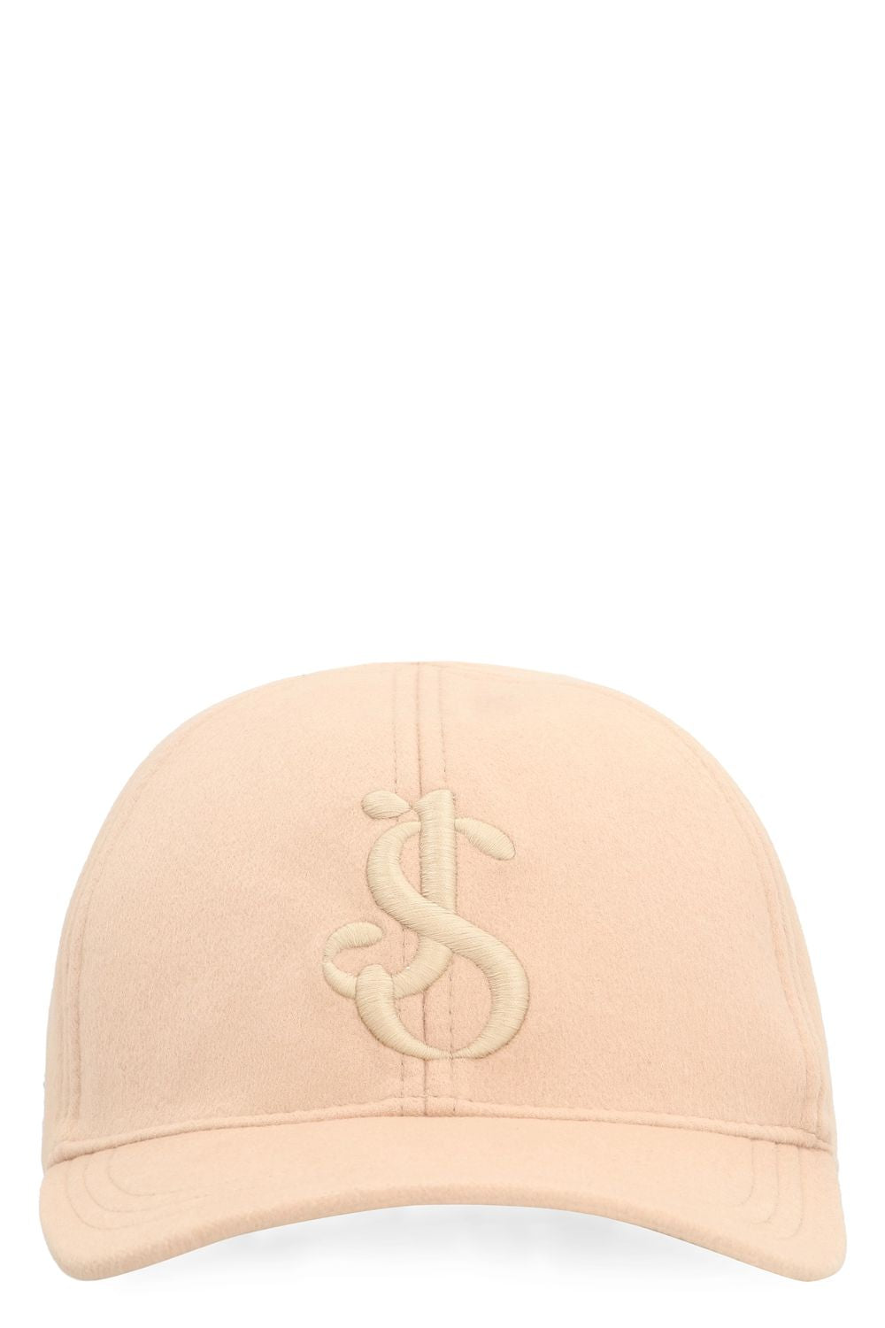 JIL SANDER Luxury Cashmere Baseball Cap with Leather Accents