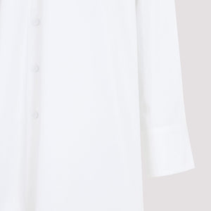 JIL SANDER Oversized White Shirt with Wide Pointed Collar for Women - SS24 Collection