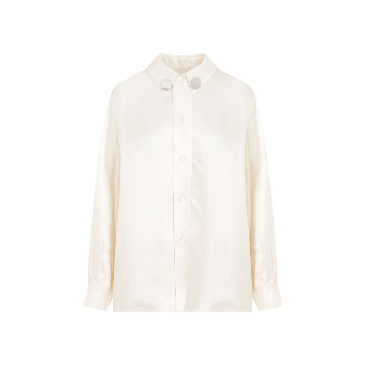 JIL SANDER Beige Viscose Shirt for Women - SS24 Collection