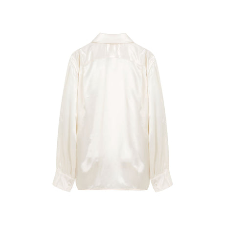 JIL SANDER Beige Viscose Shirt for Women - SS24 Collection