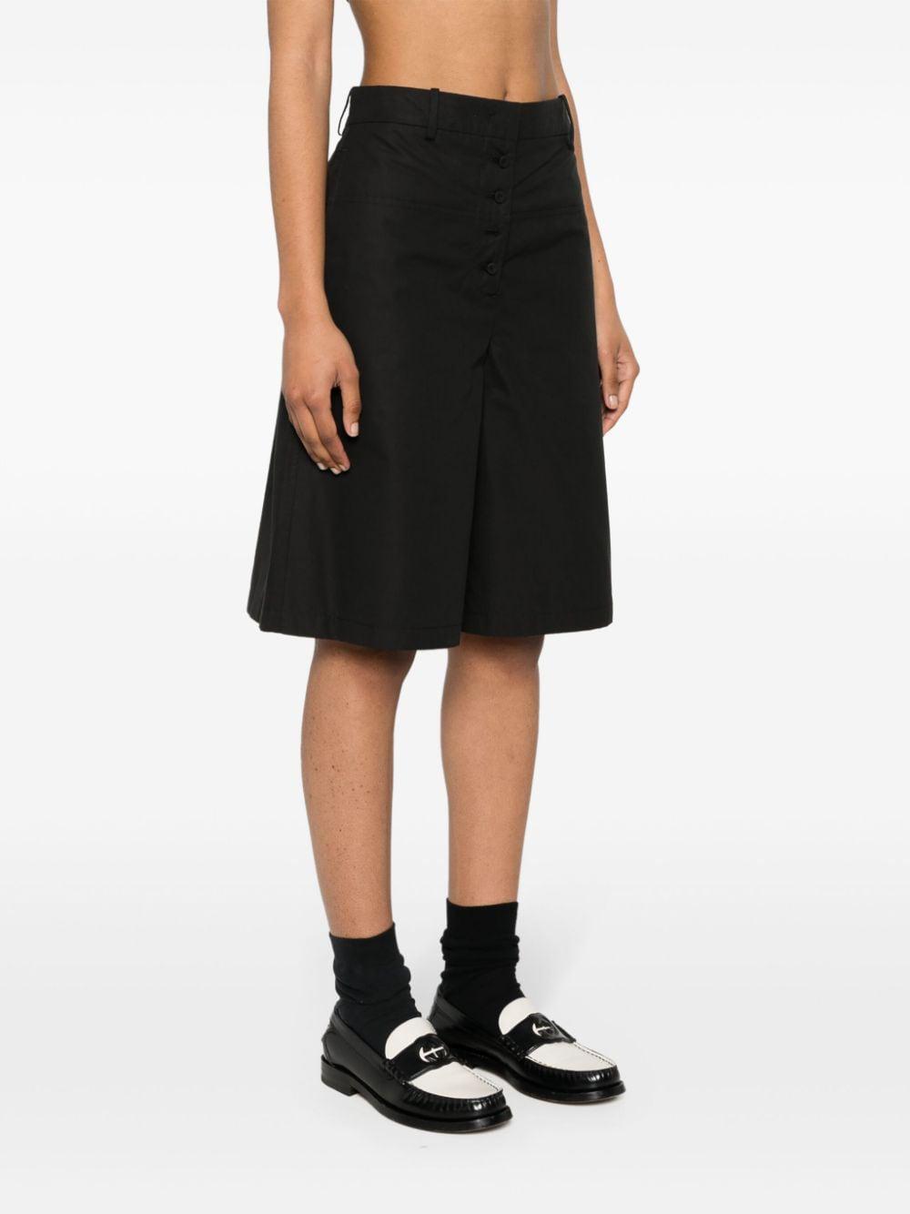 JIL SANDER Chic Black Mini Shorts for Women