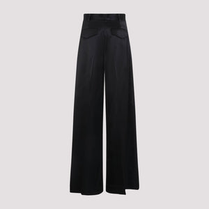 JIL SANDER Elegant Women's High-Waisted Viscose Pants