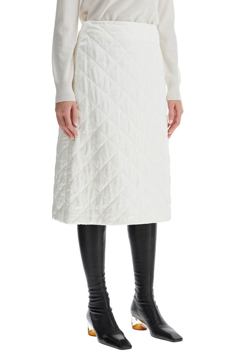 JIL SANDER Quilted Midi Skirt