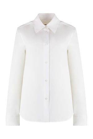 JIL SANDER Elegant Slim Fit Cotton Poplin Shirt