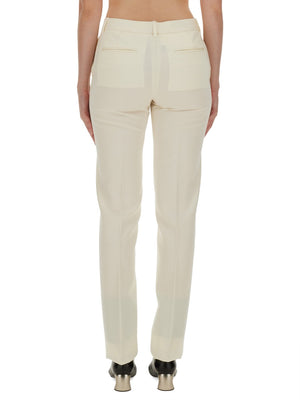 JIL SANDER Regular Fit Wool Pants for Women