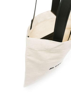 JIL SANDER Fashionable 24SS Women's Tote Bag in White and Black