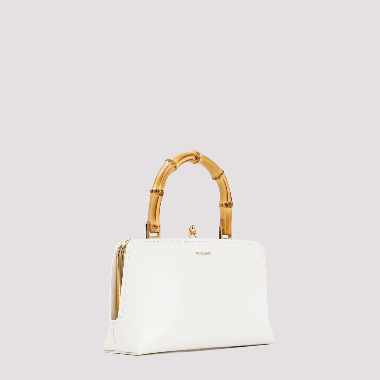 JIL SANDER Elegant Mini Handbag with Bamboo Handle