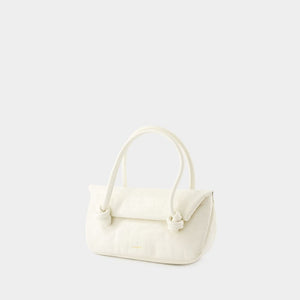 JIL SANDER Beige Knot Shoulder Bag for Women - SS24 Collection