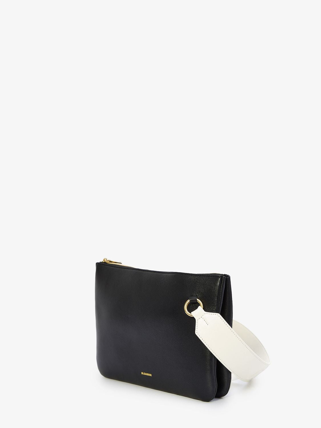 JIL SANDER Black Nappa Leather Shoulder Bag for Women | FW23