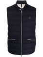 MONCLER Sleeveless Padded Jacket in Navy Blue