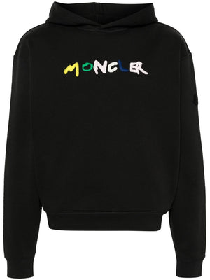 MONCLER Men's Charcoal Hoodie Sweater