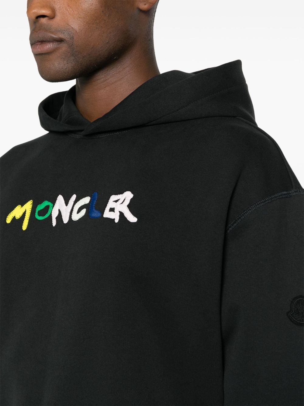 MONCLER Men's Charcoal Hoodie Sweater