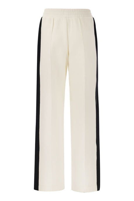 MONCLER Sporty Piqué Trousers for Women - Summer 2024 Collection