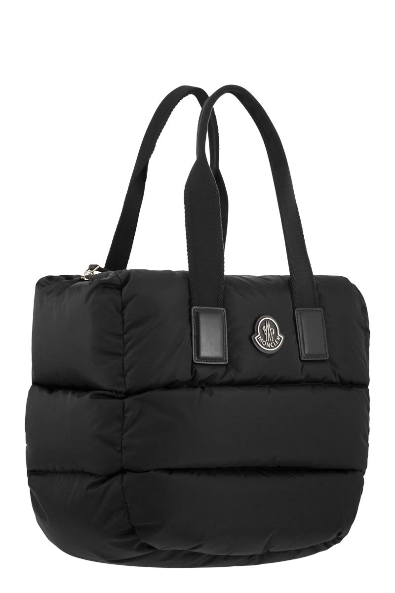 MONCLER Quilted Tote Handbag in Black for Women - 2024 SS Collection