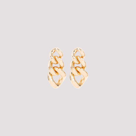 JIL SANDER Silver Brass Earrings for Women | FW24 Collection