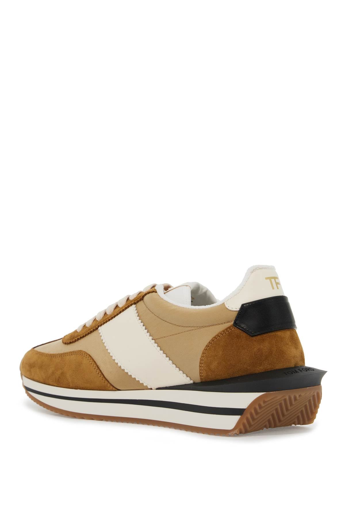 TOM FORD James Techno Canvas & Suede Sneakers